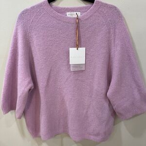 NWT Italian Alpaca Blend Crew Neck Knit Sweater